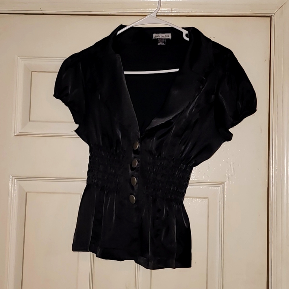 Black Puff Sleeve shirt size Large